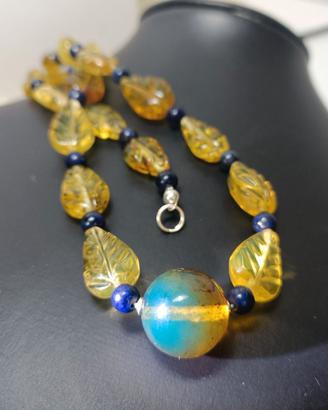Collana Ambra Lapis