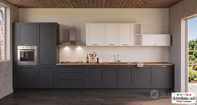 CUCINA MODERNA LINEARE NUOVA CON ELETTRODOMESTICI