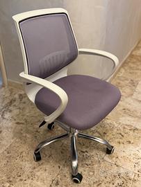 Sedia con rotelle da scrivania per cameretta