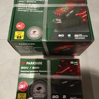 Batterie e caricatore 2ah parkside 