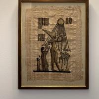Quadro papiro egiziano dipinto