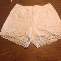 pantaloncino bianco estivo leggero pizzo san gallo