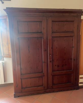 Armadio legno massello