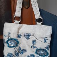 borsa raso e perline