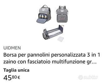 Zaino fasciatoio con navicella e materasso bambu'