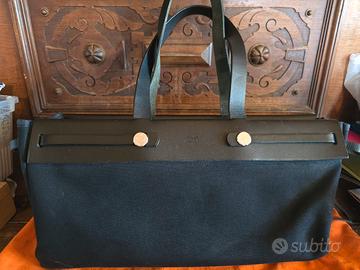  HERMÈS HERBAG CABAS MM VINTAGE 2002 – CERTIFICATA
