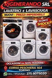 🔥 LAVATRICI E LAVASCIUGE SCONTATI - NUOVI 🔥