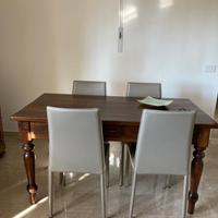 4 Sedie VERO CUOIO NUOVE