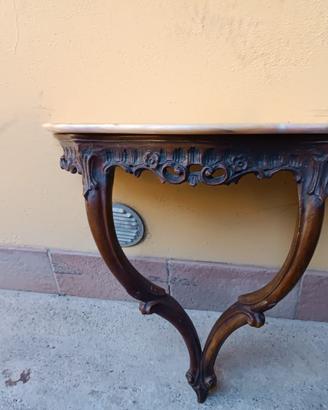 Consolle stile Barocco con specchio.