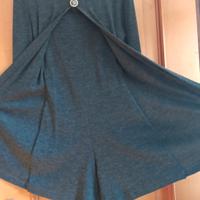 Abito pantaloncino grigio in lana. tg M