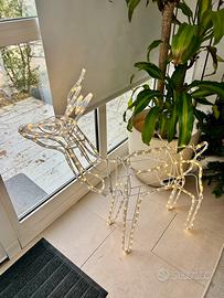 Decorazione natalizia Renna luminosa nuova