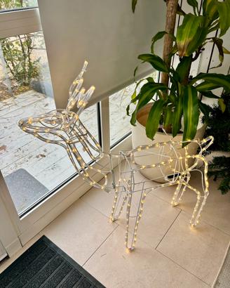 Decorazione natalizia Renna luminosa nuova