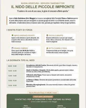 Baby sitter qualificata ed esperta