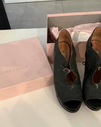Scarpe O’Lautre Chose Marbella in pelle verdescuro