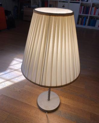 LAMPADA DA TAVOLO STILE CLASSICO METALLO STOFFA