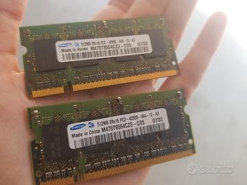 2 Ram 512 mb Samsung 