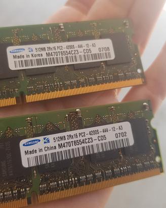 2 Ram 512 mb Samsung 
