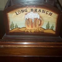 contenitore in legno con logo Long Branch