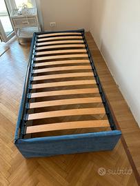 Letto imbottito con doghe 85x190