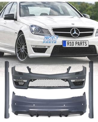 KIT CARROZZERIA MERCEDES C W204 11-15 LOOK AMG C63
