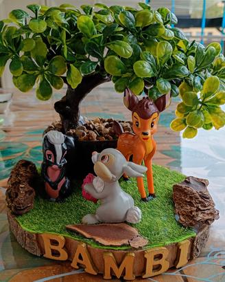 Disney Bambi,Tamburino e Fiorellino diorama.🦌🦨🐰