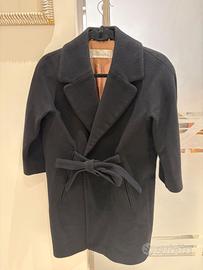 Cappotto Intrend nero a uovo con cintura tg 36