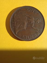 moneta One penny del 1946.