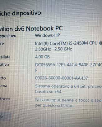 Notebook hp pavilion dv6
