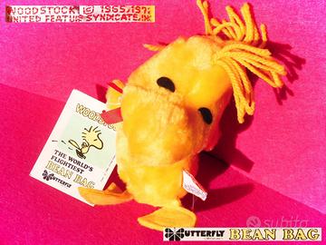 🐥 WOODSTOCK Peanuts VINTAGE 1970 Peluche Snoopy