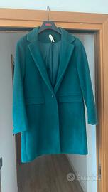 Cappotto verde petrolio taglia S-M