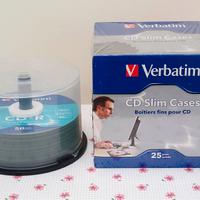 Set 26 CD-R + 24 Custodie CD Verbatim