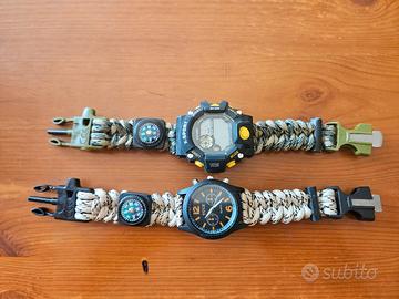2 orologi e 1 bracciale in paracord