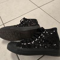 scarpe donna con paillettes nere nr. 36