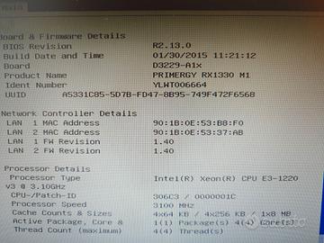 Server Rack Fujitsu PRIMERGY RX1330 M1