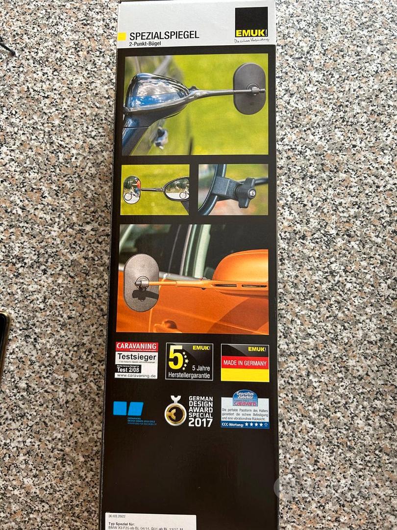 Set Retrovisori EMUK Per Caravan - Compatibile Con BMW X3, X4, X5, X6, X7 Modelli 2013-2020 - Foto 2