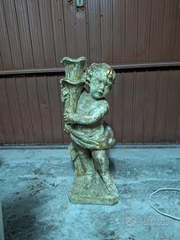 Scultura putto putti in pietra antico vintage 80cm
