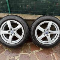 CERCHI IN LEGA 16 VOLVO GOMME 205/60/16 INVERNALI
