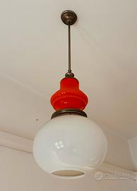 Lampadario a sospensione vintage space age anni70