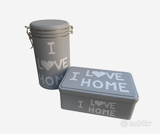 Set barattoli di latta