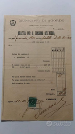 Documento antico 1933
