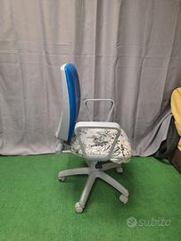 Sedia da ufficio con ruote regolabile – funzionant