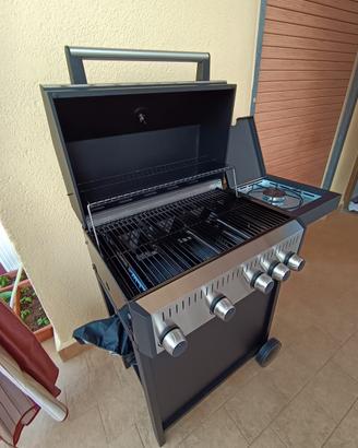 barbecue a gas, 4 manopole + 1 fuoco cottura