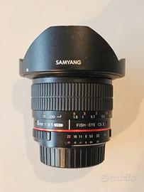 Fish eye Nikon 8mm Samyang