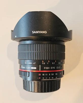 Fish eye Nikon 8mm Samyang