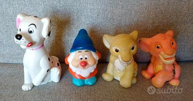 Lotto personaggi in gomma vintage NO Ledraplastic