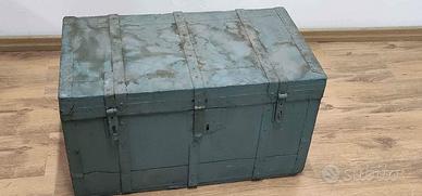 Baule in legno primi Novecento da restaurare