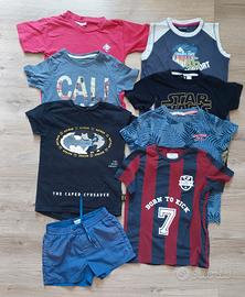Abbigliamento estivo maschio 4-8 anni