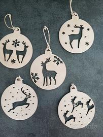 Palline di Natale in Legno 🎄