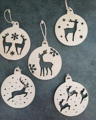 Palline di Natale in Legno 🎄