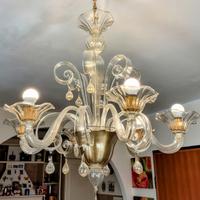 Lampadario Murano 6 luci